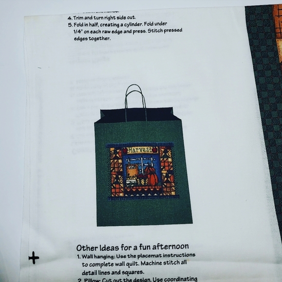 Home Grown Harvest Fabric Panel - Picture 4 of 4